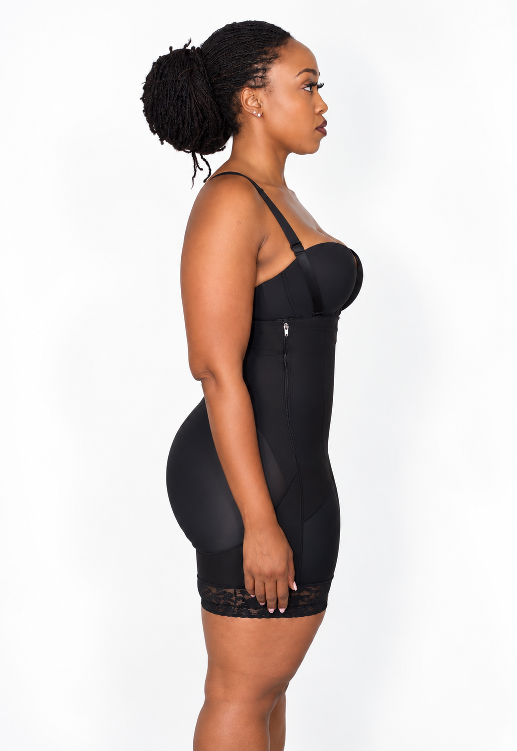 The Curvy Cup Side-Zip Faja
